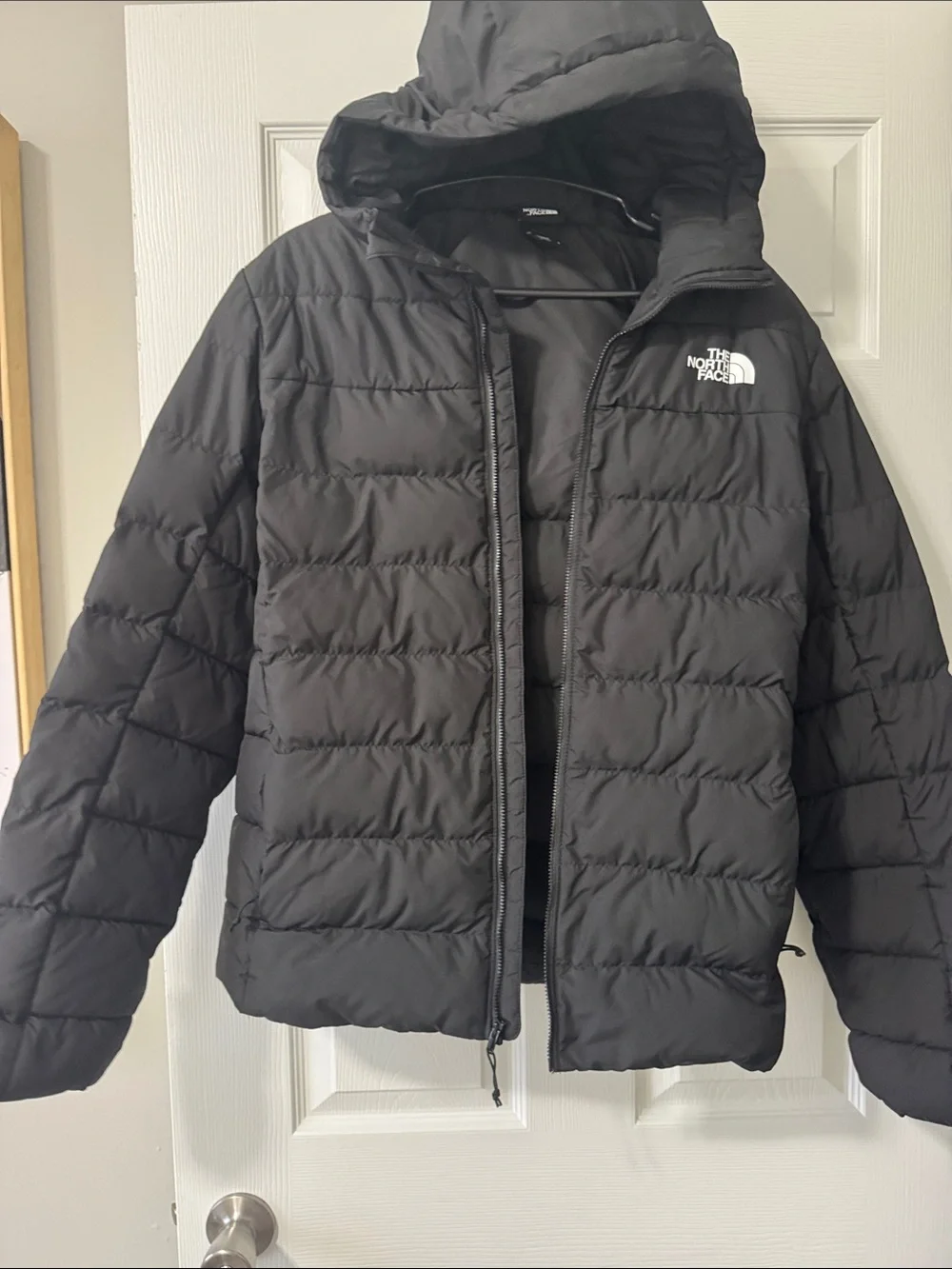 The North Face Black Hooded Quilted Jacket